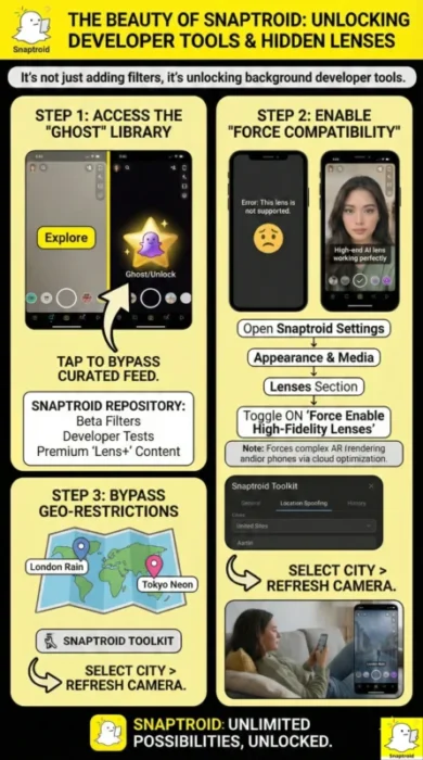 How to Unlock Premium Lenses on Snaptroid
