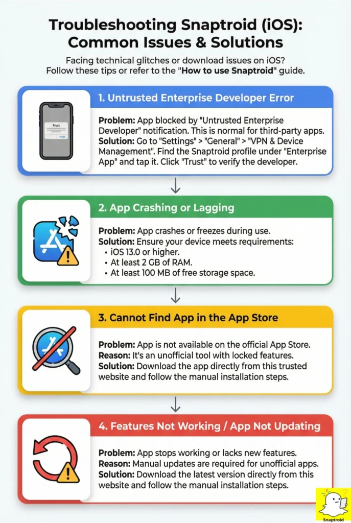 Snaptroid for iOS 10 Troubleshooting common issues - Snaptroid for iOS